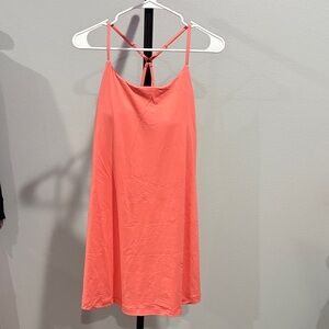 Coral Spaghetti Strap Dress